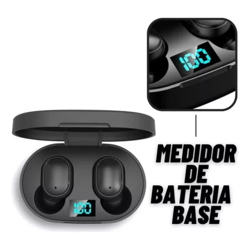 Fone de Ouvido Bluetooth Dual LED 5.0 Airdots Air Sem Fio - Preto