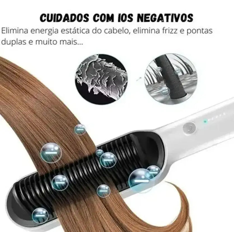 StylePro: O Pente Quente Profissional para Alisar Seus Cabelos em Minutos