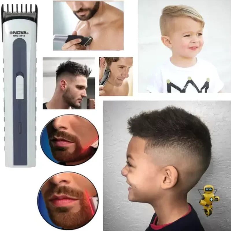 Cortador de Cabelo Portátil e/ou Aparador de Barba 3915 Bivolt Recarregável - ENVIO IMEDIATO PARA TODO O BRASIL