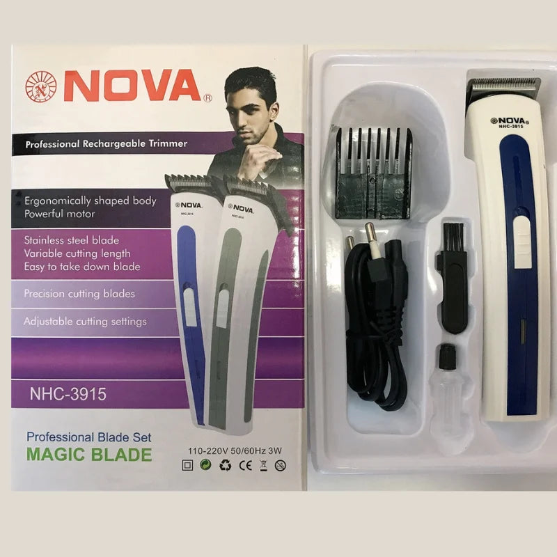 Cortador de Cabelo Portátil e/ou Aparador de Barba 3915 Bivolt Recarregável - ENVIO IMEDIATO PARA TODO O BRASIL